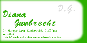 diana gumbrecht business card